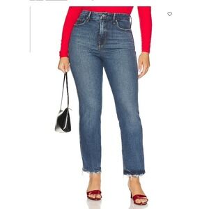 Good American Good Curve Straight Jeans Super High Rise 28 Inseam, Sz 16